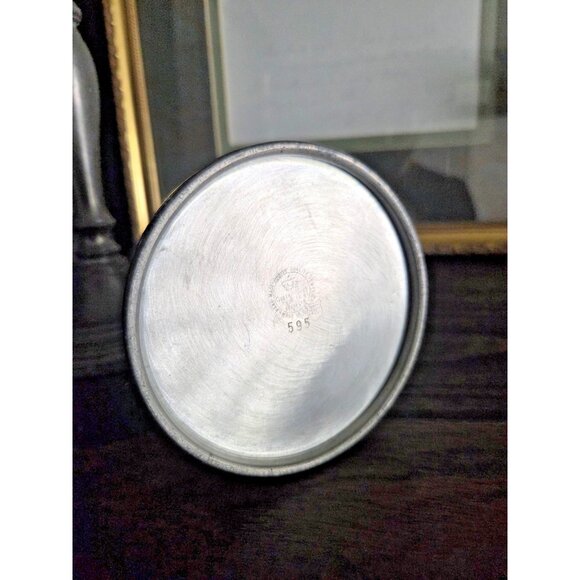 Vintage Queen Art Pewter Candlesticks Pair 9.25" Colonial Revival USA ATC 595 - Picture 9 of 10